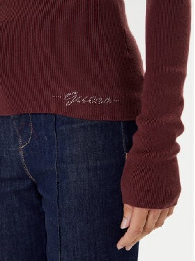 Guess Golf W5BR15 Z3OW2 Bordowy Slim Fit