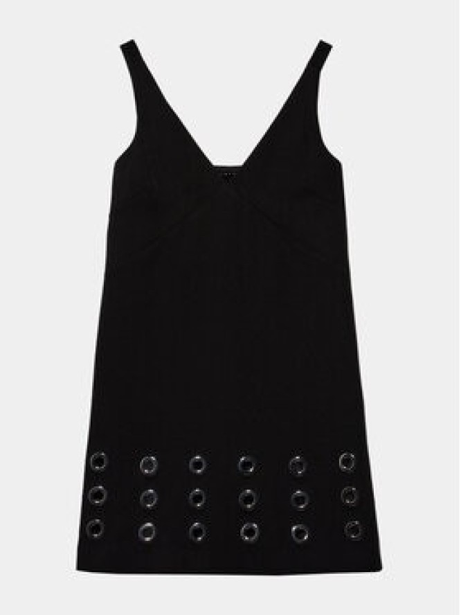 Sisley Sukienka codzienna 4FZXLV05H Czarny Regular Fit