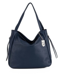 Lucca Baldi Skórzana torebka "Fiesole" w kolorze granatowym - 34 x 29 x 15 cm rozmiar: onesize