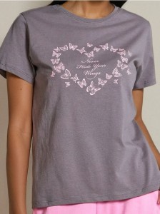 Koszulka z nadrukiem - szary