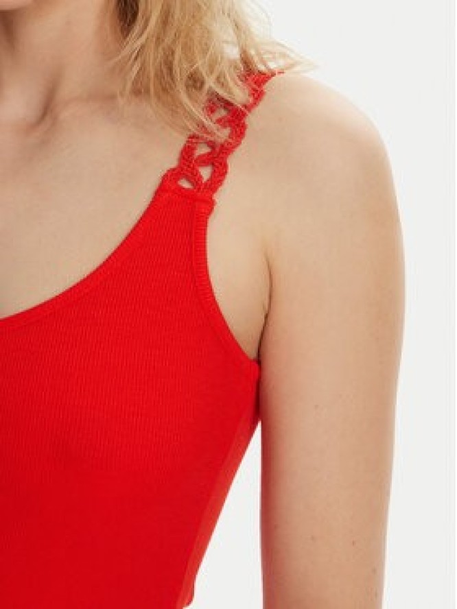 Morgan Top 251-DOUBI Czerwony Slim Fit