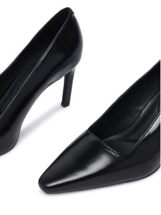 Tommy Hilfiger Szpilki Squared Toe High Heel Lth Pump FW0FW09510 Czarny