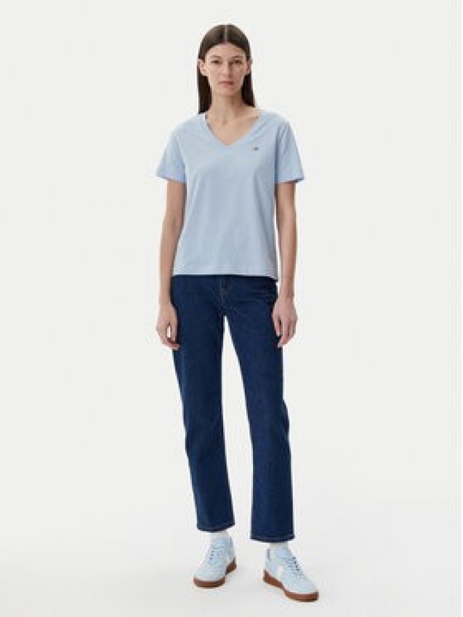 Gant T-Shirt Shield 4200750 Niebieski Regular Fit