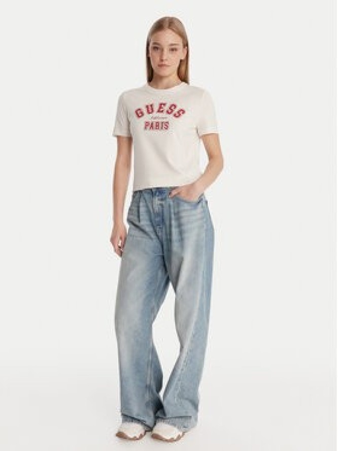 Guess T-Shirt V6RI15 J1314 Biały Regular Fit