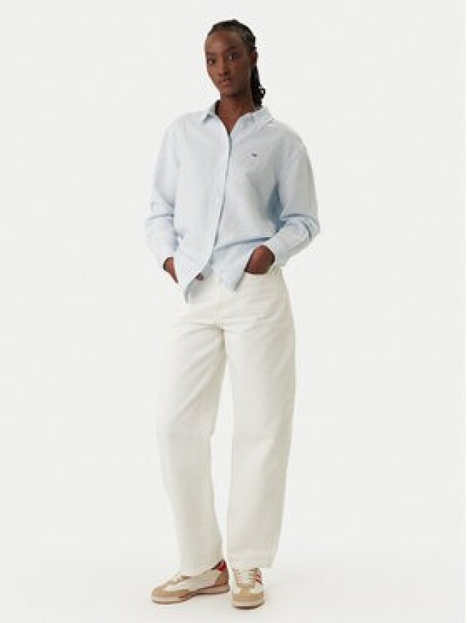 Tommy Jeans Koszula DW0DW22209 Błękitny Relaxed Fit