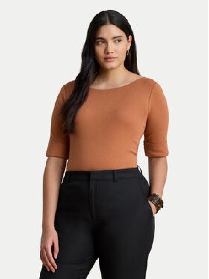 LAUREN RALPH LAUREN T-Shirt Judy 200654963505 Pomarańczowy Regular Fit