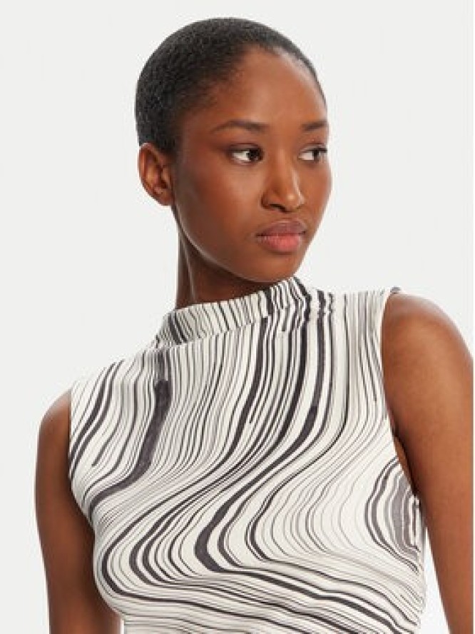 Desigual Bluzka Chiara 25WWTK55 Écru Regular Fit