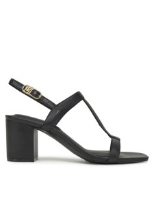 Tommy Hilfiger Sandały Leather Block Heel Sandal FW0FW08532 Czarny