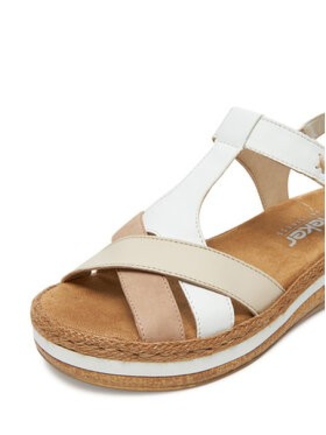 Rieker Sandały V0919-80 Biały