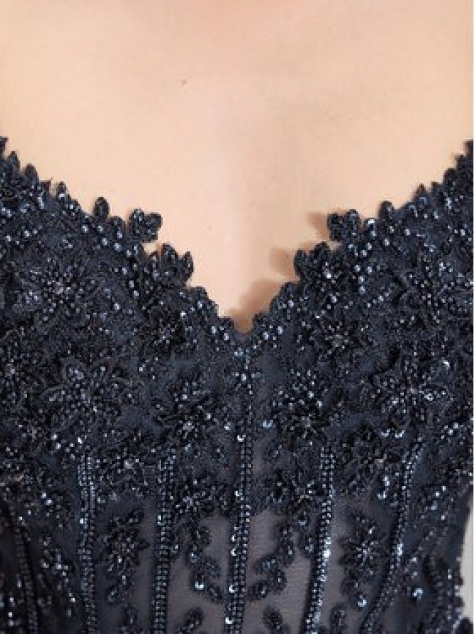 Hey Kyla Sukienka wieczorowa 5AK025HK Granatowy Regular Fit