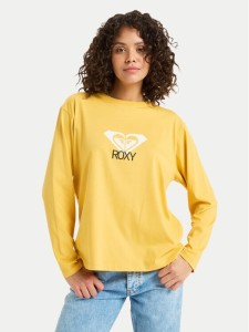 Roxy Bluzka Hangloose Art ERJZT06035 Żółty Regular Fit