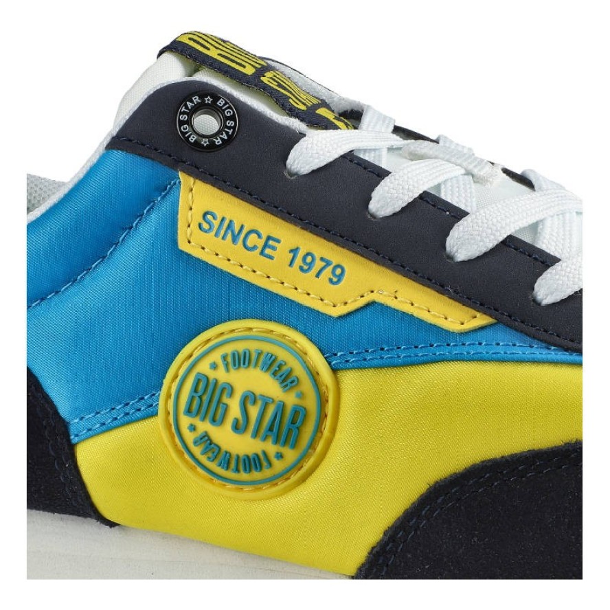 Żółte Sneakersy Big Star Damskie Modne Obuwie