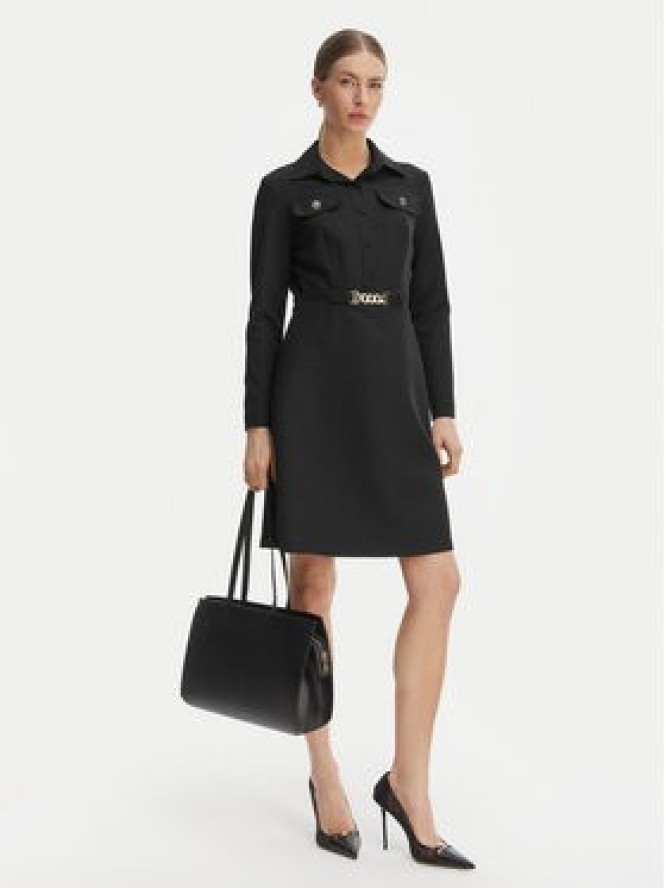 Rinascimento Sukienka koktajlowa CFC0127909003 Czarny Regular Fit