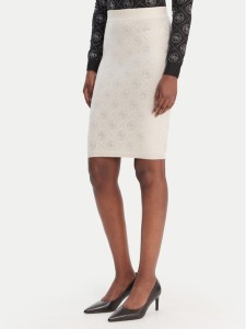 Guess Spódnica mini W6RD0O Z3JD2 Beżowy Regular Fit