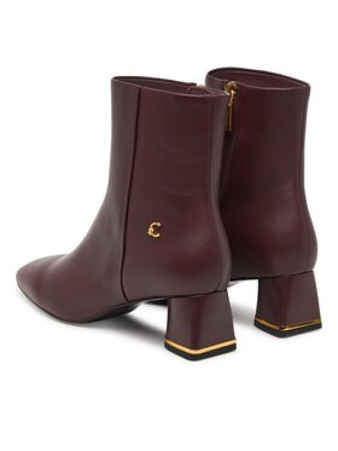 Coccinelle Botki C-Everday Smo E4 U1L 11 01 01 Bordowy