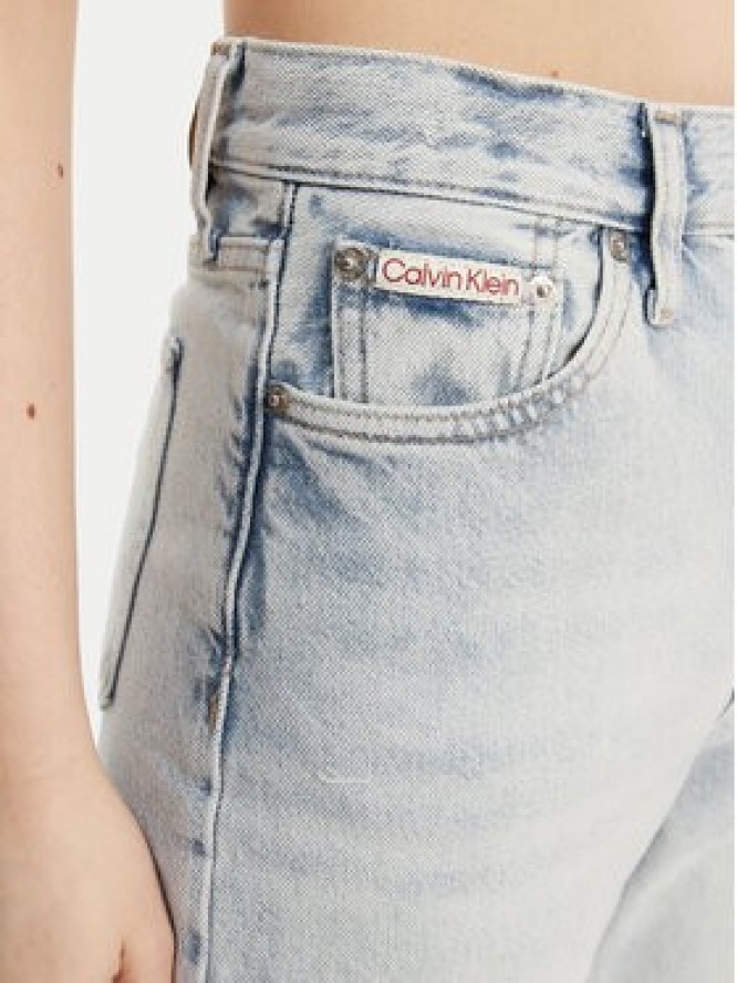 Calvin Klein Jeans Jeansy J20J225132 Niebieski Straight Fit