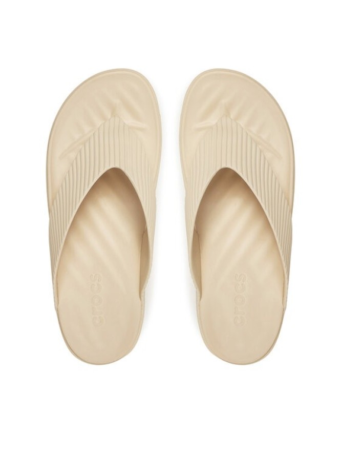 Crocs Japonki Getaway Groove Platform Flip 210700 Beżowy