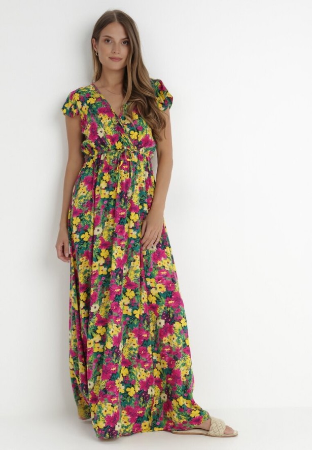 Żółto-Różowa Sukienka Oceshi