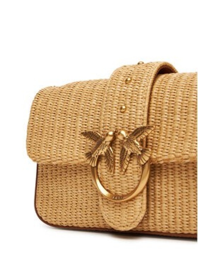 PINKO Torebka Love One Mini Slouchy Fl PE 25 PLTT 104340 A2CF Beżowy