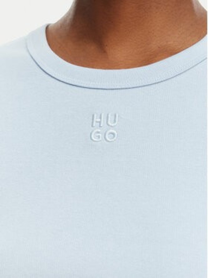 HUGO T-Shirt Delanor 50512000 Niebieski Slim Fit