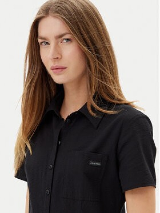 Calvin Klein Jeans Sukienka koszulowa J20J225299 Czarny Regular Fit