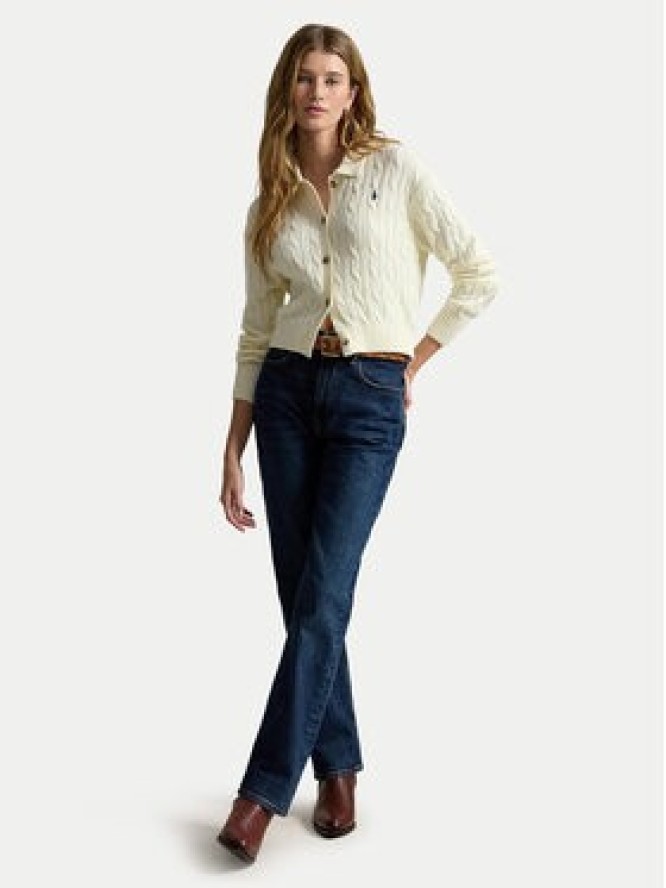 Polo Ralph Lauren Kardigan 211B30509001 Beżowy jasny Straight Fit