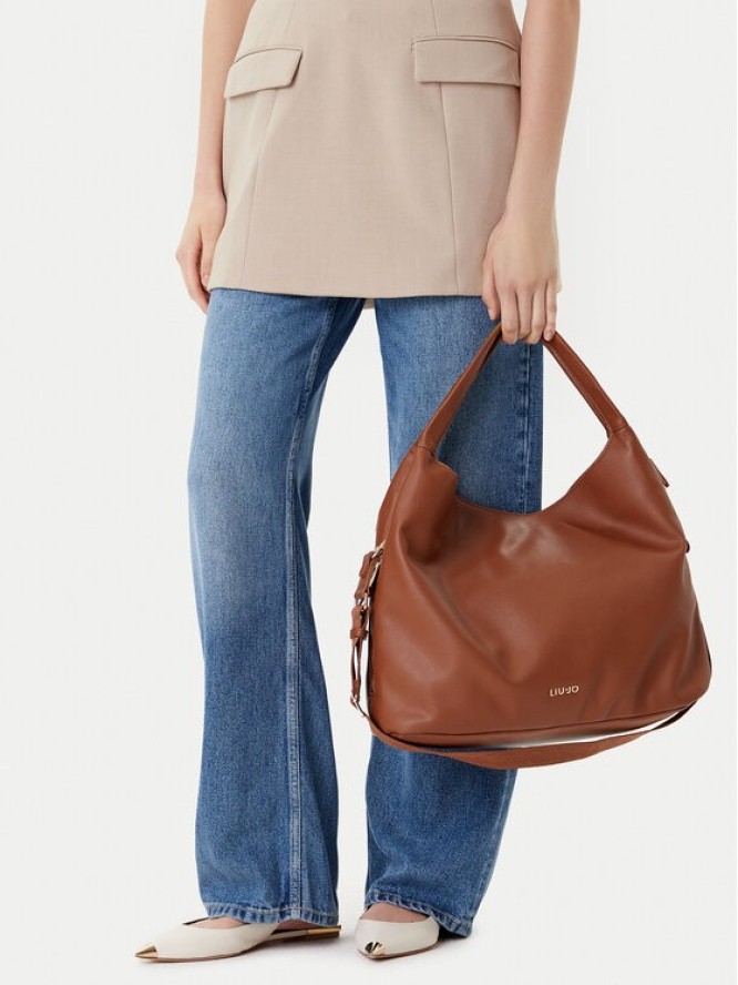 Liu Jo Torebka Esc L Hobo AF5057 E0058 Brązowy