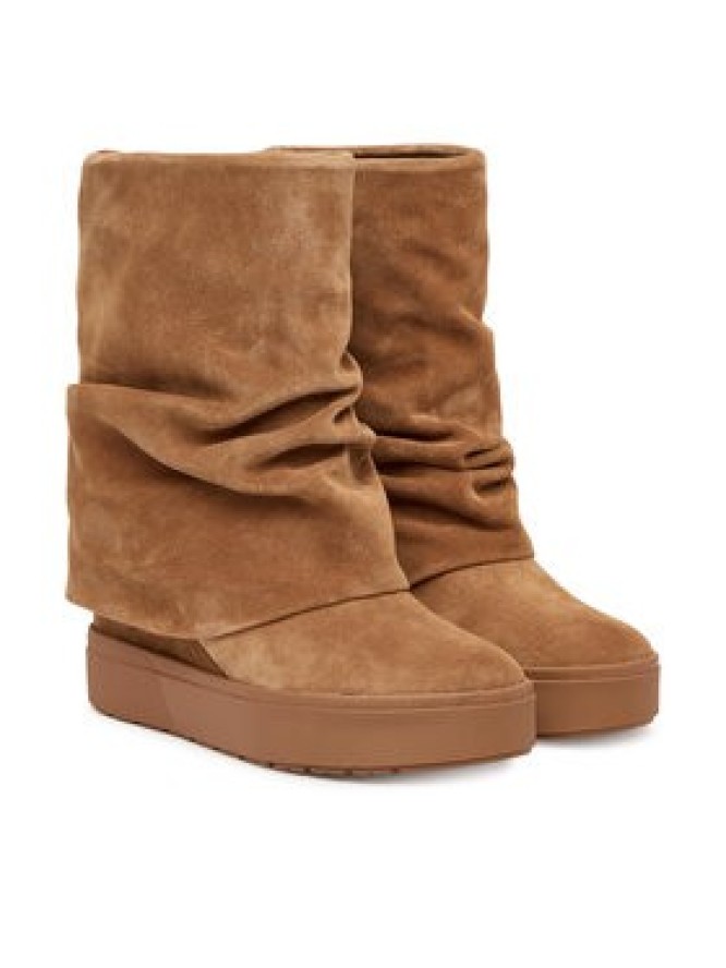 Guess Botki FLFGUI SUE10 Brązowy