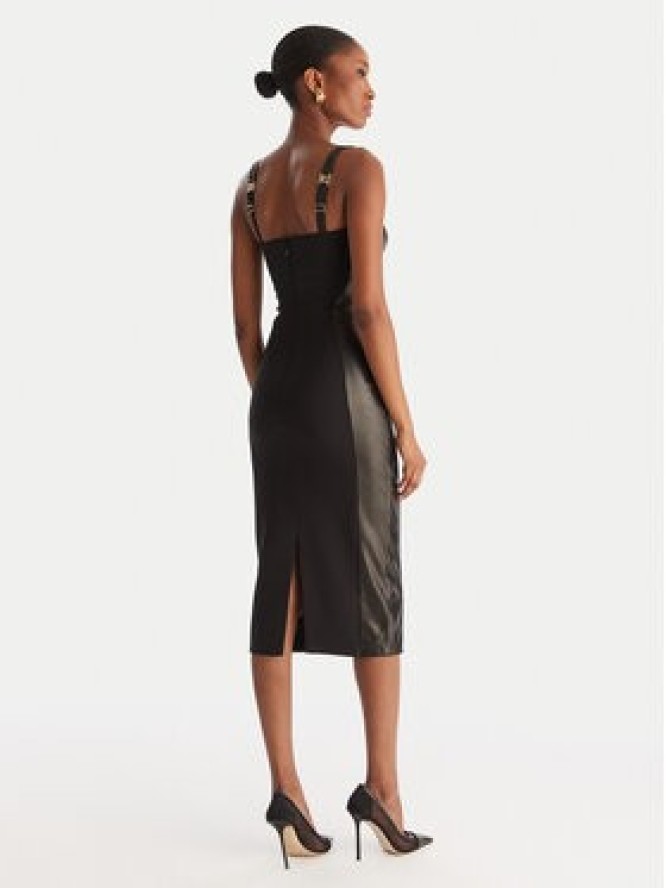 Elisabetta Franchi Sukienka koktajlowa AB-838-57E2-V480 Czarny Slim Fit