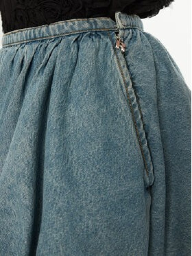 ROTATE Spódnica mini 113528 Niebieski Regular Fit