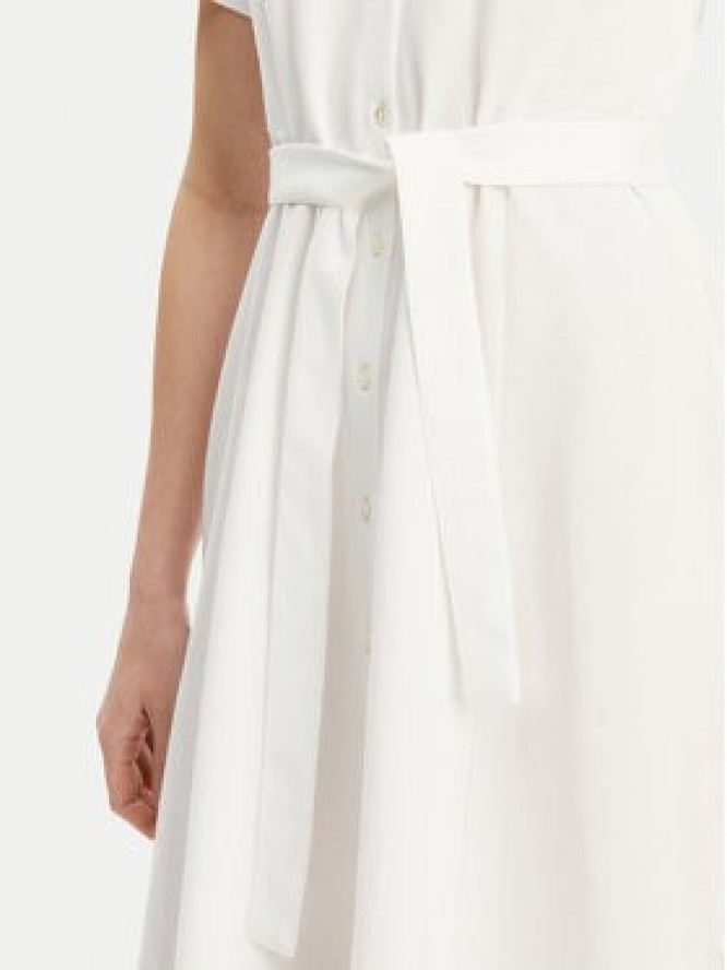 Lacoste Sukienka koszulowa EF9621 Biały Regular Fit