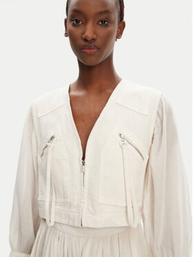 PINKO Sukienka codzienna Frank 105251 A2MI Écru Regular Fit