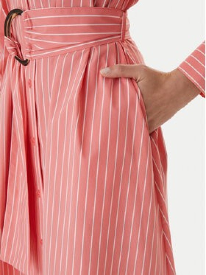 LOLA CASADEMUNT Sukienka koszulowa MS2616039 Koralowy Regular Fit