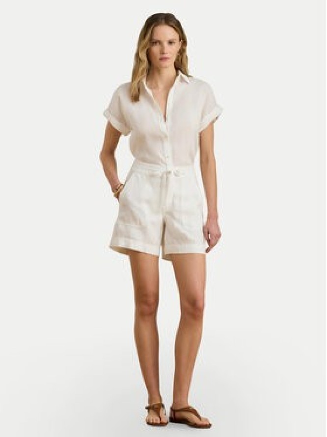 LAUREN RALPH LAUREN Szorty materiałowe 200P13694001 Biały Regular Fit