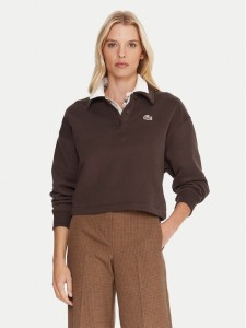Lacoste Bluza SF5275 Brązowy Relaxed Fit
