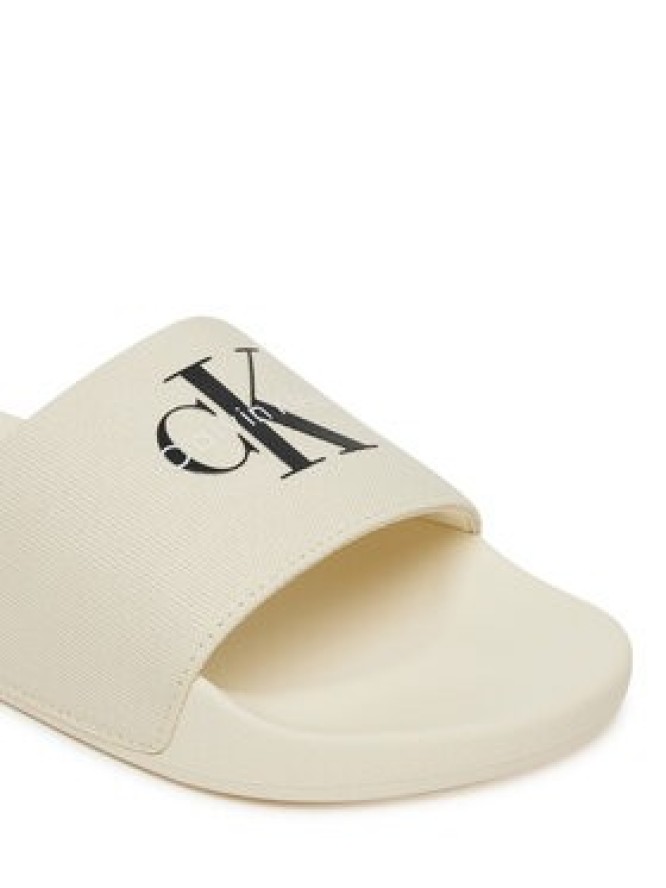 Calvin Klein Jeans Japonki Slide Monogram Wn Logo Ck YW0YW01967 Beżowy