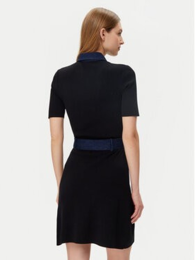 Morgan Sukienka dzianinowa 251-RMJEAN Czarny Slim Fit