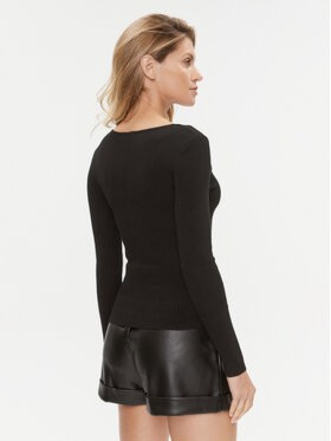 Morgan Sweter 232-MBANZA Czarny Slim Fit