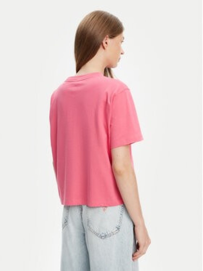 Guess Jeans T-Shirt W4YI05 K8HM0 Różowy Boxy Fit