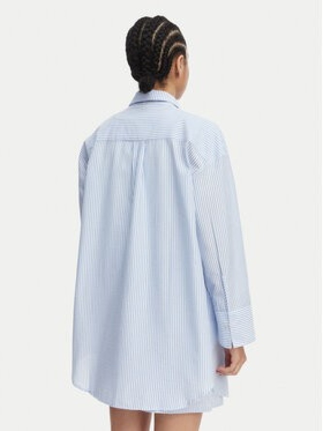 Tommy Hilfiger Koszula Seersucker UW0UW06474 Niebieski Regular Fit