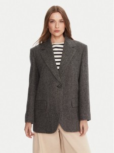 Weekend Max Mara Marynarka Tronto 2525046042 Szary Regular Fit