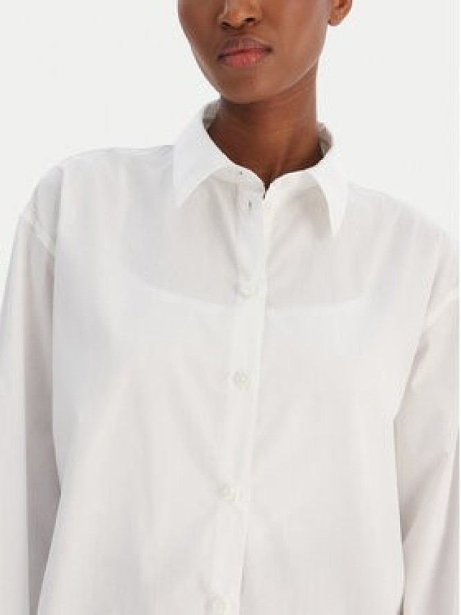 Calvin Klein Jeans Koszula Aop Logo Perfect LV044D167G Biały Regular Fit