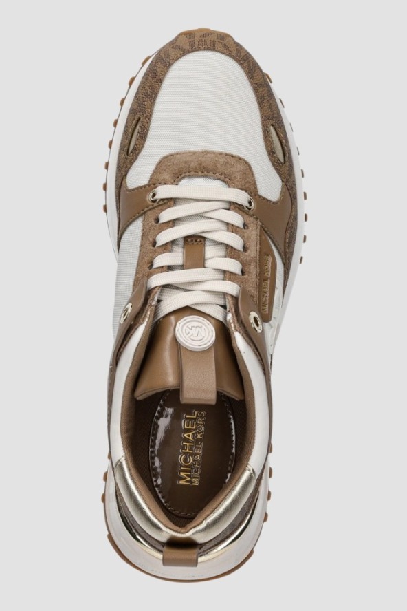 MICHAEL KORS Logowane sneakersy damskie Theo Trainer, Rozmiar 37