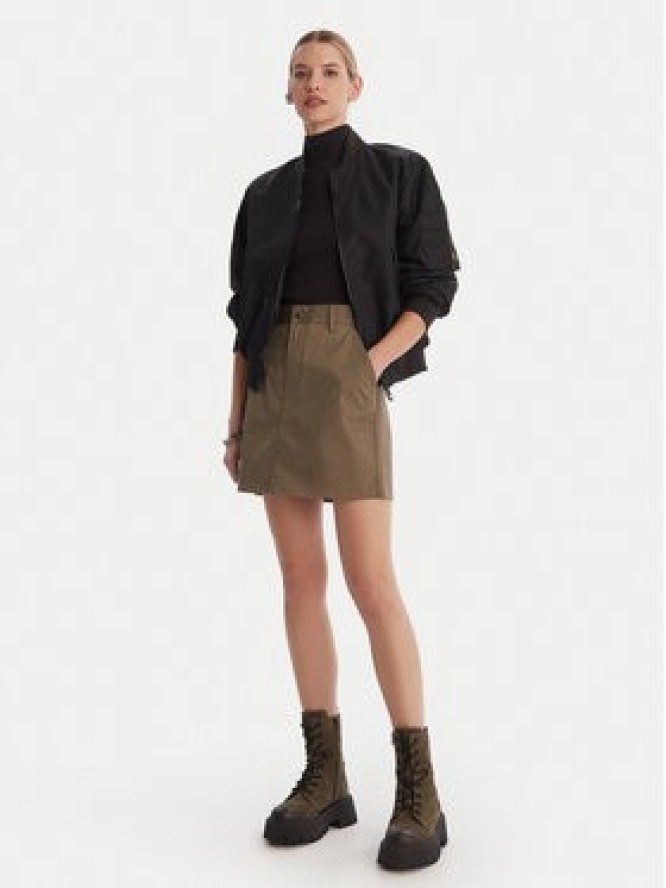 G-Star Raw Spódnica mini D29095-5126 Khaki Regular Fit