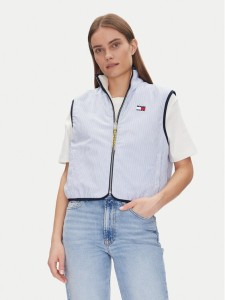 Tommy Jeans Bezrękawnik Tjw Reversible Teddy Vest DW0DW20233 Błękitny Regular Fit