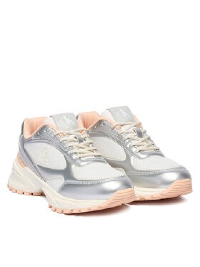 Calvin Klein Sneakersy Hike Runner Lace Up Mesh Mix Met YW0YW02063 Kolorowy