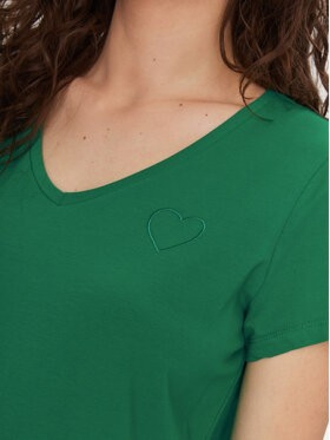 Pieces T-Shirt New Billy 17102921 Zielony Regular Fit