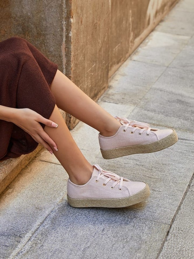 Bellucci Espadryle w kolorze jasnoróżowym rozmiar: 40