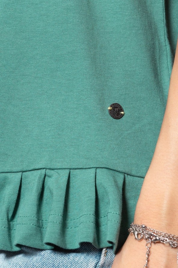 MUSTANG T SHIRT DAMSKI Alma C Ruffle 1009470 6318