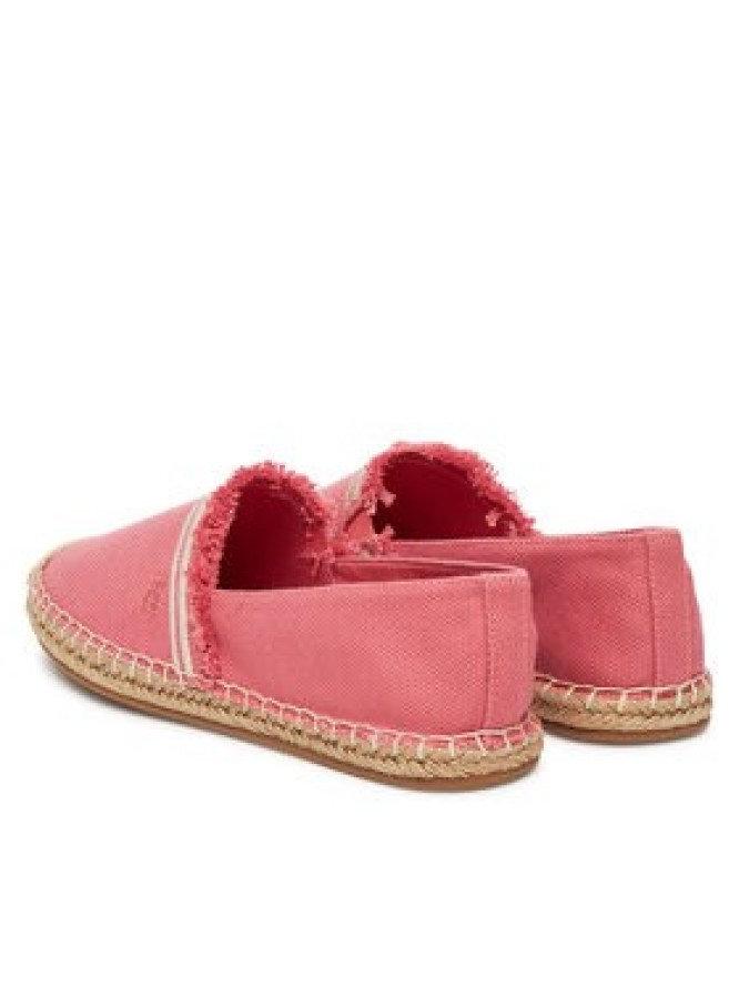 Tommy Hilfiger Espadryle Fringe Canvas Closed Espadrille FW0FW08881 Różowy